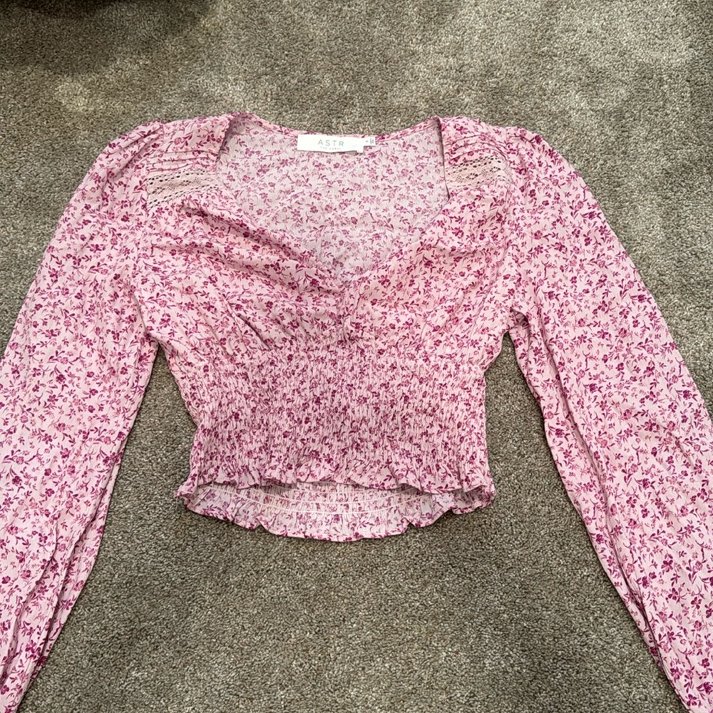ASTR floral blouse